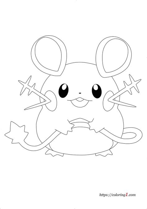 Coloring Pages Pokemon Dedenne Drawings Pokemon Pokemon Coloring My