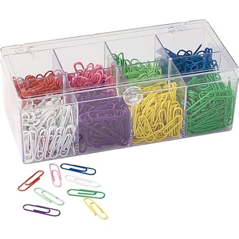 Plastic Coated Paper Clips No 2 Size Assorted Colors At Staples