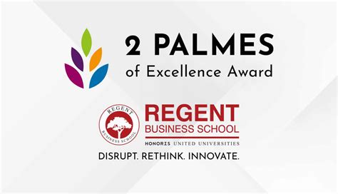 2 Palmes Awarded To Regent Business School Regent Business School