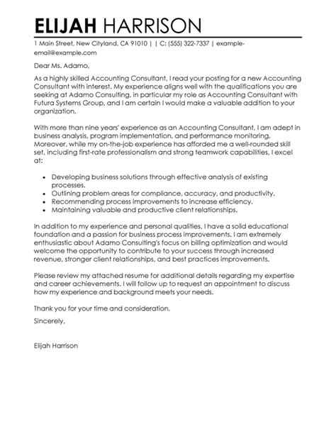 Sample letter from employer for visa application. Amazing Consultant Cover Letter Examples & Templates from ...
