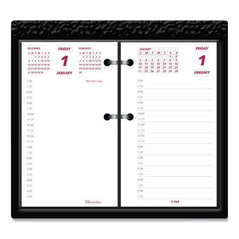Daily Calendar Pad Refill 6 X 35 Whiteburgundygray Sheets 12