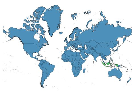 Indonesia On World Map Svg Vector Location On Global Map
