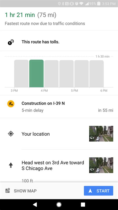 On your mobile device, open the google maps app. Google Maps will now tell you the best time of day to ...