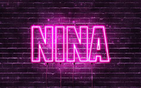 Download Wallpapers Nina 4k Wallpapers With Names Female Names Nina