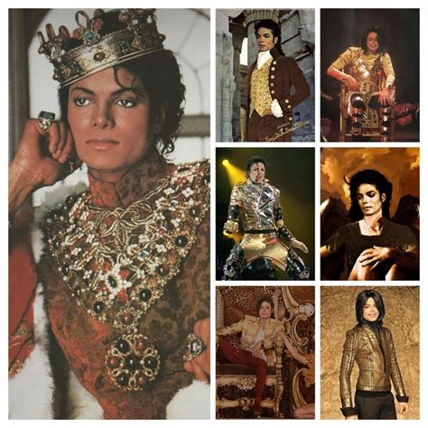 Several Pictures Of Michael Jackson As Prince And Queen In The Musical