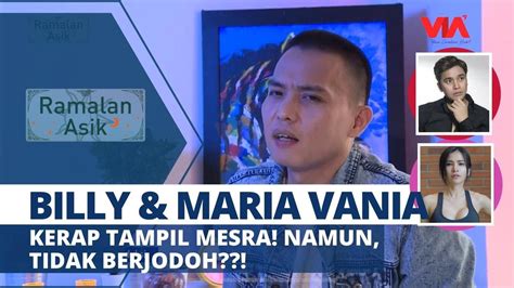 Dekat Dengan Maria Vania Billy Syahputra Justru Ragu Ramalan Asik