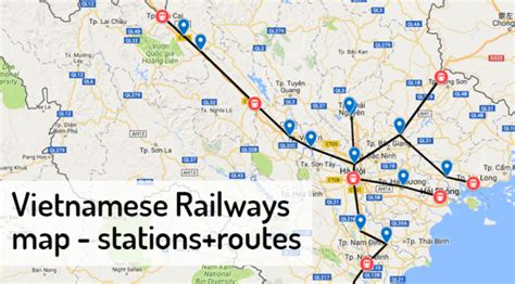 Vietnam Train Map — Stations Routes ️ 2024