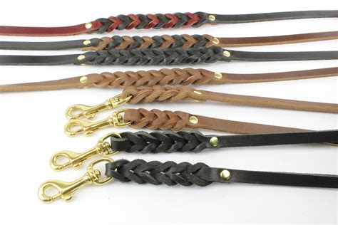 Two Tone Latigo Leather Leashes 10 Pro Mohs Pet Products