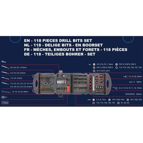 Mylek V Cordless Drill Pc Drill Bit Set Mylek