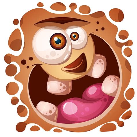 Premium Vector Funny Cute Crazy Monster Character