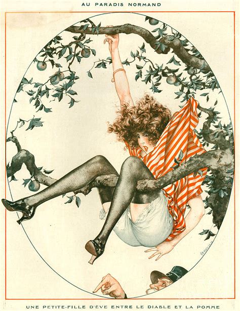 1920s France La Vie Parisienne Magazine Drawing By The Advertising