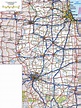 Large detailed roads and highways map of Illinois state with cities ...