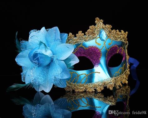 Venetian Party Masks High End Halloween Flower Half Face Princess Mask