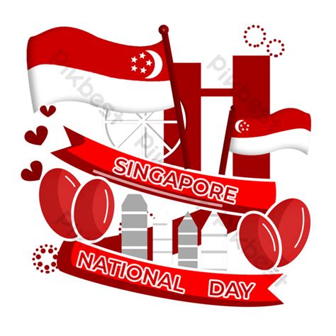Singapore National Day Balloon Png Images Psd Free Download Pikbest
