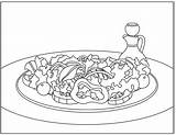 Coloring Salad Summer Nutritioneducationstore Bowl Template Simpler Artist Popular sketch template