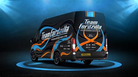 Team Fordzillas Gaming Transit Van Hits The Road To Help Kids Video