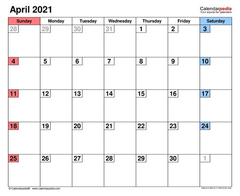Fillable Yearly Calendar 2021