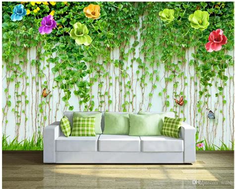 Wdbhg Custom Photo Mural 3d Wallpaper Hd Flower Vine Wall Background