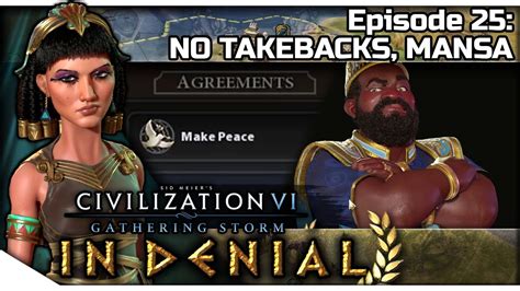 Civilization Vi — In Denial 25 Ptolemaic Cleopatra Modded Gameplay No Takebacks Mansa Youtube