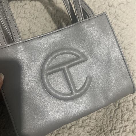 Genuine Grey Mini Telfar Bag Purchased In May Only Depop