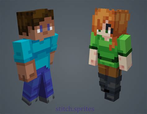 I Remade Alex And Steve For My Resource Pack Rminecraft