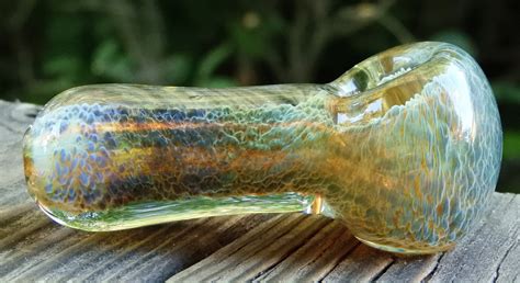 Thick Glass Smoking Spoon Pipe Color Changing Heady Pipe Etsy