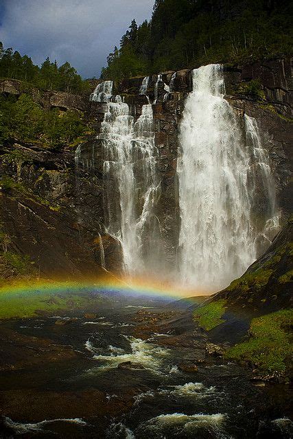 Rainbow With Images Rainbow Waterfall Waterfall