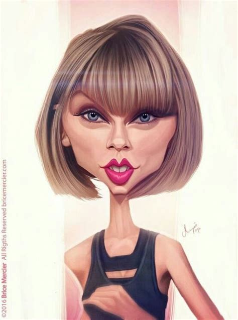 Taylor Swift Celebrity Caricatures Caricature Celebrity Art