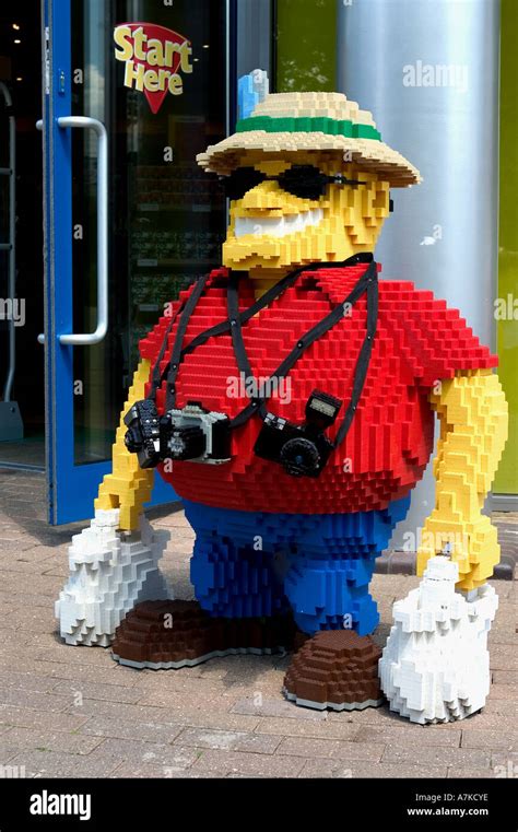 Lego Tourist Legoland Theme Park With Lego Model Village Rides Gold