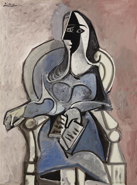 Pablo Picasso 1881 1973 Femme Assise Dans Un Fauteuil Christies