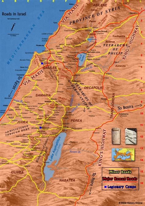 Bible History Ancient Israel Map