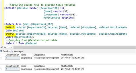 create table variable in sql and insert values