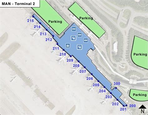 Manchester Airport Man Terminal 2 Map