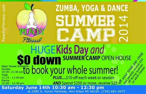 Ann Arbor Mom Blog Summer Camp Open House At Peachy Fitness