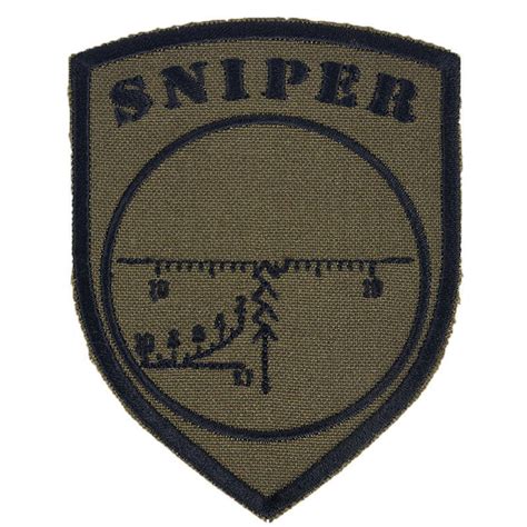 Sniper Bestickt Patch Olive