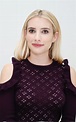 EMMA ROBERTS at ‘Scream Queens’ Press Conference in Los Angeles 10/07 ...