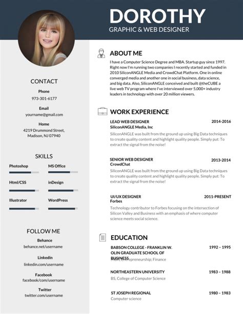 Impressive Resume Template Executive Resume Template Resume Design My Xxx Hot Girl