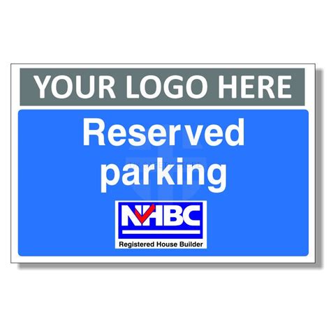Reserved Parking Custom Logo Sign Uk Safety Store