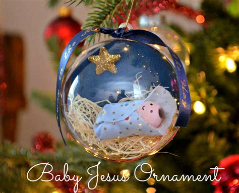 Baby Jesus Ornament One Artsy Mama