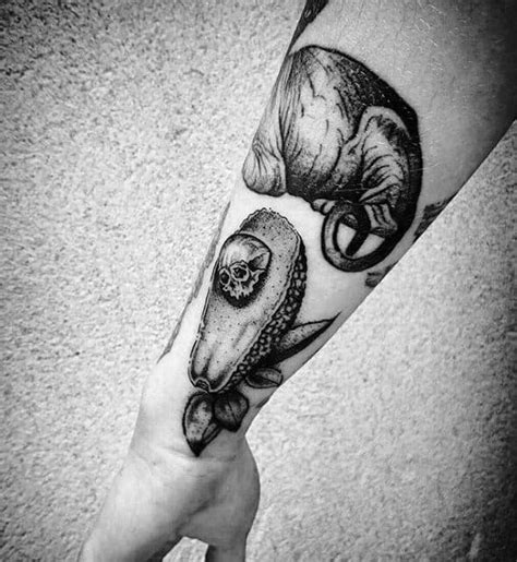 It feels like ages since we last got clobbered at a mosh pit. 60 Avocado Tattoo Designs For Men - Fruit Ink Ideas