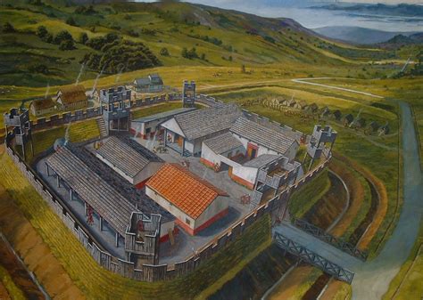 Roman Fort Plans The Roman Fortlet In Ad 120 By Graham Sumner