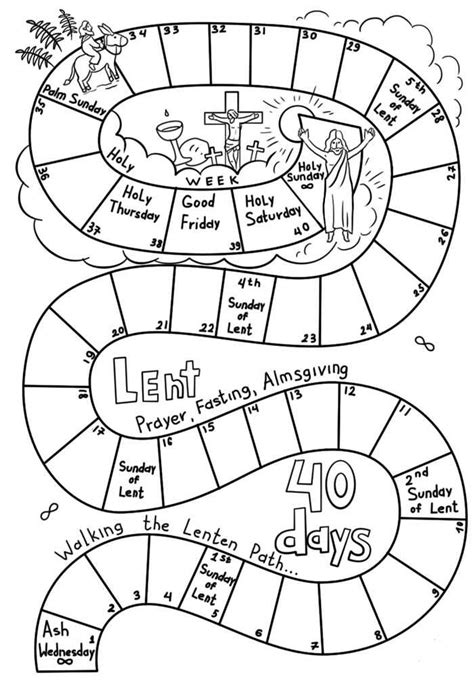 Need a catholic family calendar to help you celebrate our awesome liturgical year? Free Printable Lent Coloring Pages in 2020 | 40 days of ...