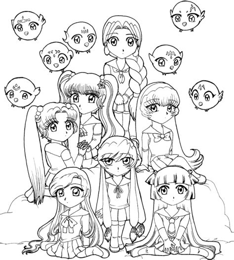 Coloring Pages For Girls Cute Kawaii