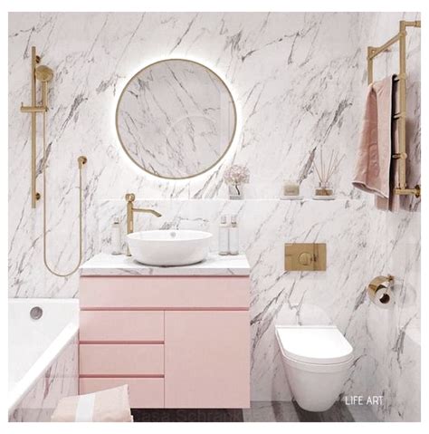 pink bathroom;bathroom;bathrooms ideas;rustic bathrooms;pink bathroom ideas;bathroom decor ...