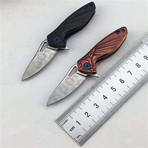 Beautiful Shell Necklace Folding Blade Knife Mini Pocket Wallet