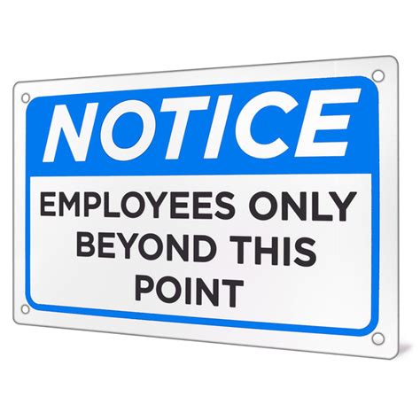 Employees Only Sign 18 X 12