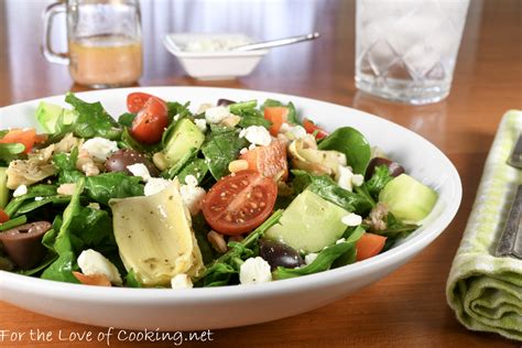 Greek Baby Kale Salad With Farro For The Love Of Cooking