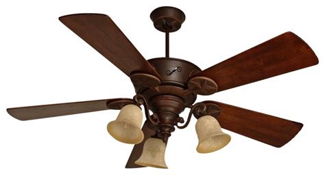 52 Craftmade Chaparral Aged Bronze Ceiling Fan Traditional Ceiling