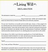 Free Online Will Template Of 9 Sample Living Wills Pdf ...