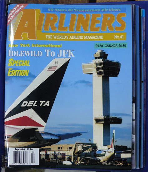 Airliners Magazine 8 Issues Starting Sepoct 1996 In Official Airliners